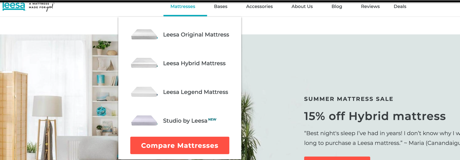 Leesa site speed analysis