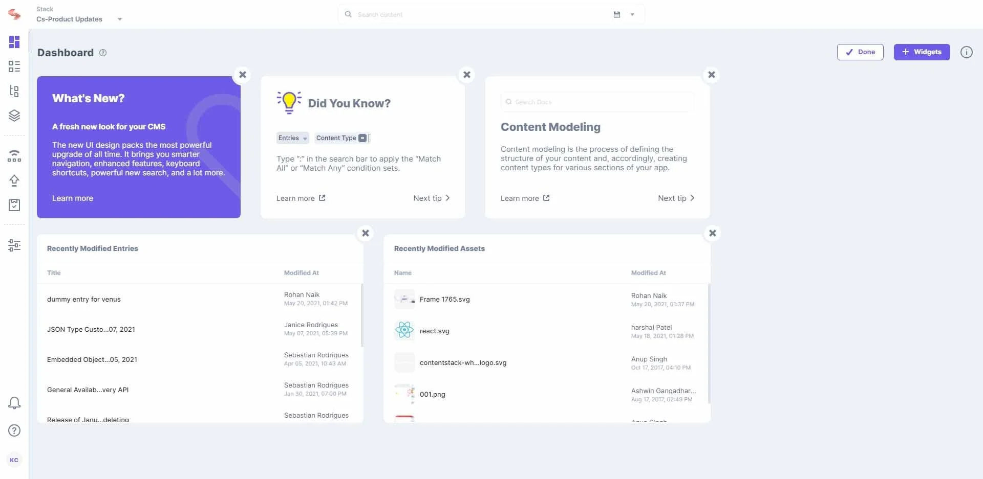 Leesa content management in Contentstack